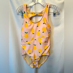 NWT Lime Ricki Size Large Pink Lemonade Open Back One Piece Swimsuit Soft Cups